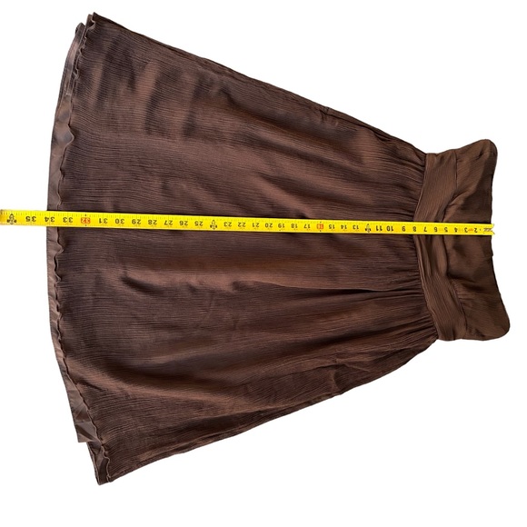 J.Crew Brown Strapless A Line Dress Size 14 - Picture 9 of 9